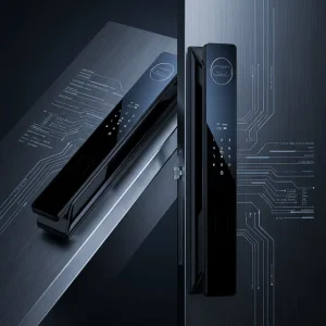 Premium Smart Door Lock Steel Door 3D Face Recognition Palm Vein Biometric Cloud Security Hardware IPS Indoor Screen