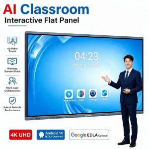 Price 65 75 86 98 Inch LCD Digital Display Infrared AI Classroom Interactive Smart Board Touch Screen Whiteboard