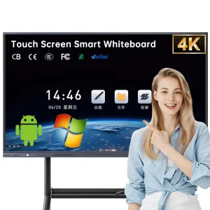 Price 65 75 Inch 4K All in One Interactive Board Whiteboard Digital Smart Board Touch Screen Teaching Board for Classroom