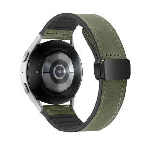 Price Hot Selling Silicone Leather Watch Strap Quick Release 20mm 22mm with Magnetic Buckle for Smart Watch QR L29
