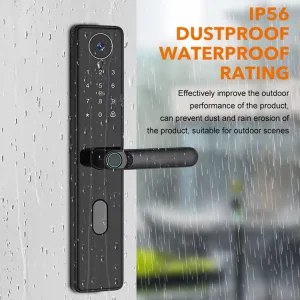 Price Waterproof 6068 Mortise Smart Door Lock Fingerprint Smart Door Lock With Camera for Hotel Home Aluminum Door