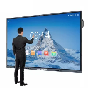 Prices 75 Inch 20 Point IR Touch 4K LCD Interactive Flat Panel Smart Whiteboard with 1 Year Warranty for Education