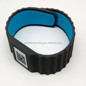 Printable Logo Rfid Chip Bracelet Smart Rfid Waterproof Wristbands Silicone Wristband Nfc Active Rfid Wristbands