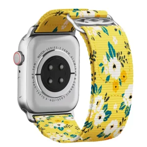 Printed Breathable Nylon Watch Band Fabric Bracelet Smart Strap for Apple Watch Series 8/9/10/11 Ultra3/2/1 42/44/45/49mm