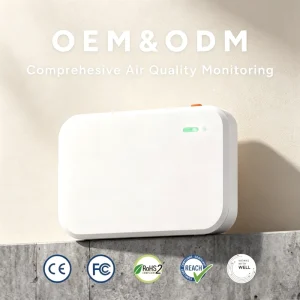 Pro Aeropulse A100 Modbus RS485 PoE Multi Sensor Node Smart BMS Control System IP30 Rated High Accuracy Monitoring Air Quality