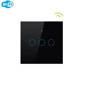 Productos Hogar Inteligente Smart Touch Switch 3 Gang Three Keys Tuya Light Switches No Hub Required for Smart Home System