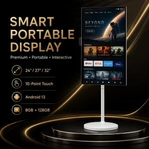 Professional 27-Inch White LED 120Hz Smart Mobile Display All-in-One Touch Screen for Global Market OEM/ODM