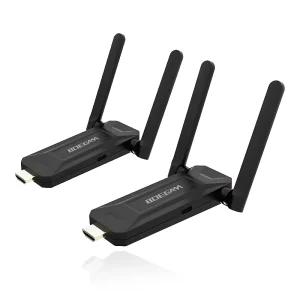 Professional 4K Wireless Display Transmitter and Receiver Set, Support up to 16 Devices, Multi-Screen Sharing, Range 50m