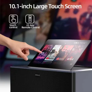 Professional All In One Smart Screen Android Karaoke Machine with 10.1″ Touchscreen Home Jukebox High Quality Sound Support OEM