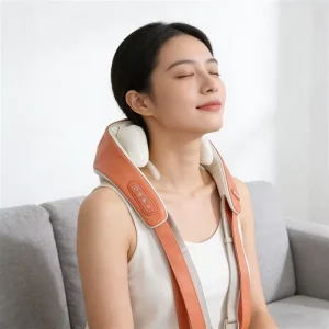 Professional Back Neck Shoulder Massage Belt with 3D Deep Kneading Wireless Heating Feature