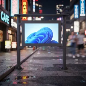 Professional Digital Signage Outdoor LCD Display Waterproof Automatic Light Sensing