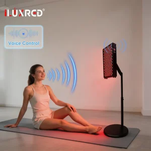 Professional Full Body Red Light Therapy Panel Voice Control Smart 7 Wavelength 12 Modes Near Infrared With Stand