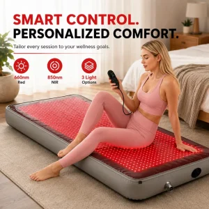 Professional Grade 660nm Red Light Therapy Desktop Inflatable Infrared Heat Full Body Joint Relief Home Use Portable Device