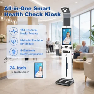 Professional Intelligent Multifunctional Health System Self Service Telemedicine Medical Health Kiosk Body Fat Analysis ABS