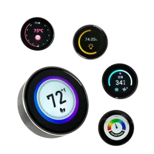 Professional Manufacturer Customized Solution 1.28-inch Smart Control IPS TFT LCD UART TTL Smart Knob Screen Display