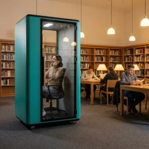 Professional Modern Design Office Pods for Solo Recording Smart Learning Hub for Home Outdoor School Apartment Use Steel Frame