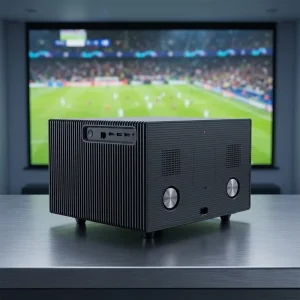 Professional Native 4K 1200 Ansi Wifi BT Music Speaker Player Auto Focus Keystone 6.37 Inch LCD Game Video Beam Proyector