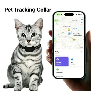 Professional Pet Locator Collar for Cats and Dogs Anti Lost Tracker with Remote Global Positioning Compatible with IOS Android