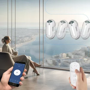 Professional Smart Building Window Cleaning Robot Electric Power Source With Smart Battery For Hotel Application