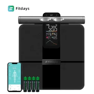 Professional Smart Digital Bathroom Scales Body Composition 8 Electrode Household Scales Tempered Glass Battery Powered