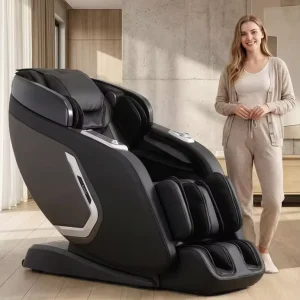 Professional Smart Massage Chair 3D Mechanism Full Body Zero Gravity AI Voice Wireless Charging