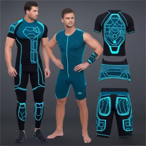 Professional Wireless Electric Body Training Suit Smart Fitness Gym Workout Rehabilitation Gear APP Connection EMS Muscle Suit
