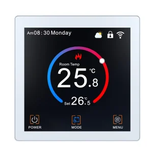 Programmable Voice Control TFT Screen Zigbee Smart Thermostat with Energy Saving for Home Water Heating Water Boiler Gasboiler