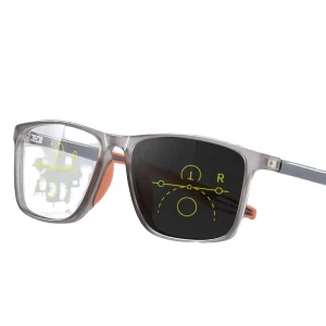 Progressive Multi-focus Anti-blue Light Sunglasses Smart Color-Changing Reading Glasses for Far Driving Comfortable Lens