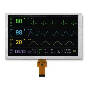Project Ready Vivid Color 6.2 Inch 1024×600 MIPI 4 Channel AA 137.47×77.23mm TFT LCD Module for Medical Monitor With Custom FPC