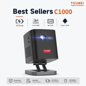 Projector Mini DLP Projector Supplier Portable Rechargeable Battery Movie Keystone Rotatable Projectors