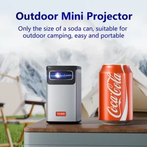 Projector Producer C2000 DLP Projector HDR10+ Auto Keystone WiFi with Type C Charging Built in Battery Portable Projectors