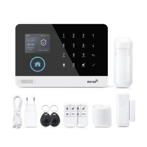 Promotion Tuya Smart Home Alarms WIFI GSM Security Smart Alarm System with LCD Display PST-WG103T