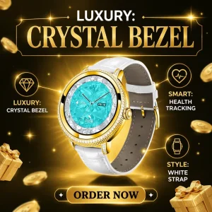 Pure Gold Smart Watch AMOLED 466×466 50m Waterproof – Heart Rate SpO2 Sleep Monitor Wireless Calling OEM