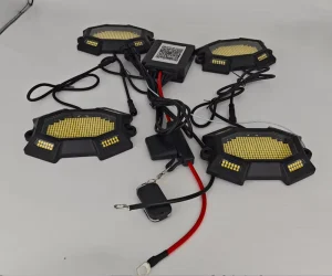 Pure White 324 LED Rock Lights High Density Matrix Underglow Exterior Lighting Kit with Smart APP Remote Control for Trucks 12V