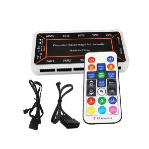 Pwm Argb Controller Hub 1 to 10 Sync Wireless Control the Fans Smart Remote Control for Computer