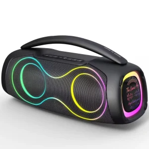 Q 6762 Private Label Customized Clear Sound Stereo Sound Single Hand Portable RGB Active Deep Bass Smart Conference Speaker