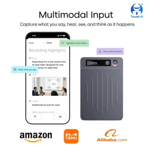 Q1 AI Magnetic Voice Recorder 64GB ChatGPT Transcription Summary 80 Languages Meeting Office Dictaphone 40H Tool