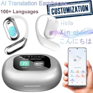 Q16 Pro AI Sports Translation Earphones OWS Soft Ear-Hanging ENC Noise Reduction IPX6