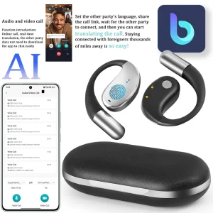 Q39 Instant AI Translation Earphones Open ear Sports Earbuds Support Audio Video Call Translation Factory Stock Available