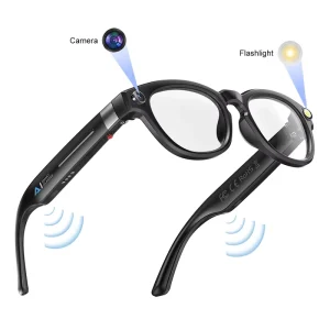 Q8 Smart AI Glasses 8MP Camera Photo Video Recording with Automatic Color changing Lenses Smart Wearable Headset
