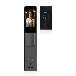 Q9 Embedded Smart Lock Aluminium Alloy CNC Precision Engraving Facial Recognition Fingerprint Password Unlocking Memory