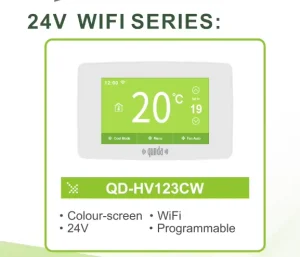 QD HV123CW Programmable Thermostat With WIFI Function Smart Room Temperature Controller HVAC Thermostat