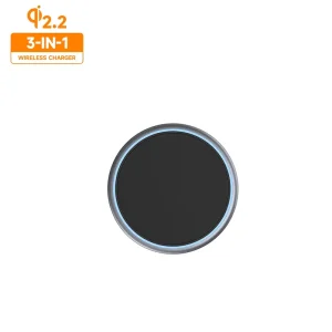 QI2 25W LED Night Light Wireless Charger Stand Pad For IPhone Samsung Xiaomi Quick Fast Charging Station