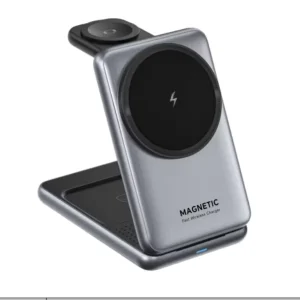 QI2 Magnetic 3-in-1 Wireless Charger for Phone, Watch, and Earbuds