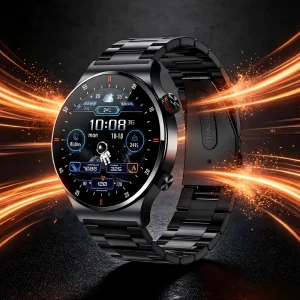 QW33 Round Smart Watches Men Sports Fitness Montre Intelligente Reloj Watches for Android Ios Smartwatch