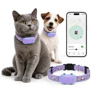 Qcool Pet Route History Navigation AGPS Beidou Glonass LBS with 4G Network Pet IP67 Waterproof GPS Tracker for Cats & Dogs