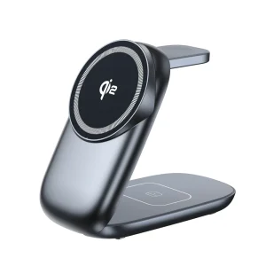 New Qi2 3-in-1 Foldable Wireless Charging Stand with Fast-Charging Pad for Multiple Devices