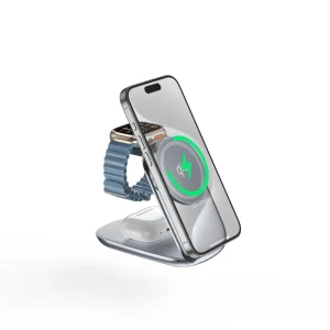 New Qi2 3-in-1 Wireless Charger, Portable Rotating Magnetic Wireless Charging Station for Phones