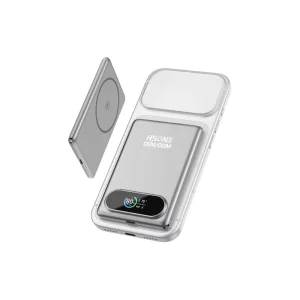 Qi2 5000mAh Wireless Power Bank 20W Fast Charging Ultra-Thin Magnetic Battery Pack 3-in-1