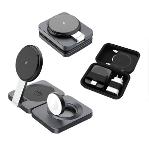 Qi2 Smart Items Portable Foldable Stretchable 3 in 1 Magnetic Wireless Charger